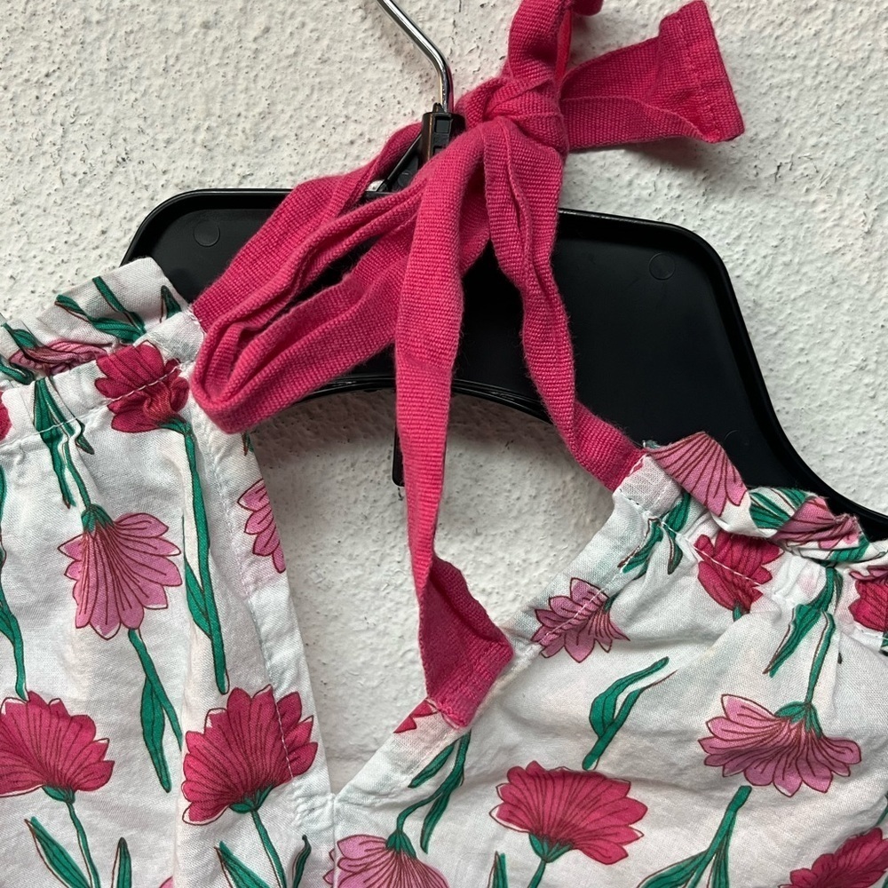 J. Crew Pink and Green Floral Blouse - Picture 5 of 6